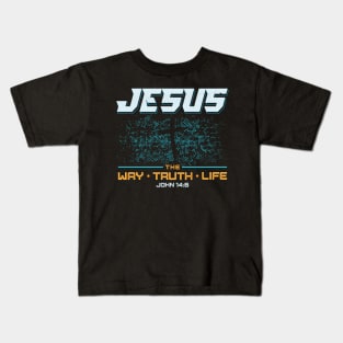 Jesus The Way Truth Life Bible Verse Christian Kids T-Shirt